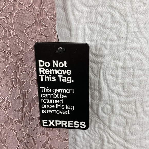 Express Women’s Lace Midi Dress in Blush Pink sz 8 NWT - Picture 6 of 13